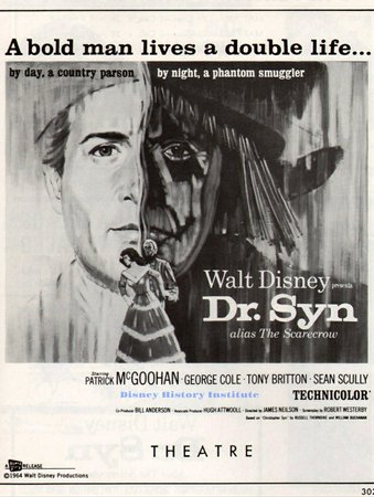 Dr. Syn, Alias the Scarecrow, Patrick McGoohan,George Cole,Tony Britton,Michael Hordern,Geoffrey Keen,Kay Walsh,Patrick Wymark,Alan Dobie,Eric Pohlmann,Sean Scully