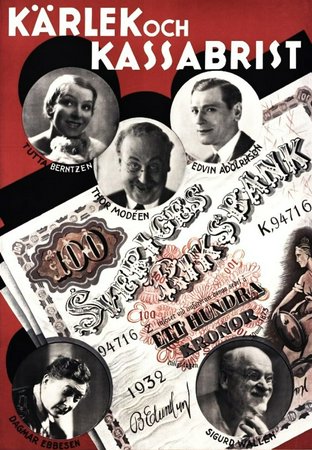 Kärlek och kassabrist, Sigurd Wallén, Tutta Rolf, Edvin Adolphson