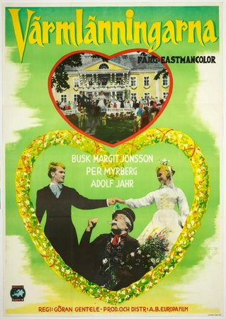 Värmlänningarna, Busk Margit Jonsson,Adolf Jahr,Björn Gustafson,Frank Sundström,Mona Malm