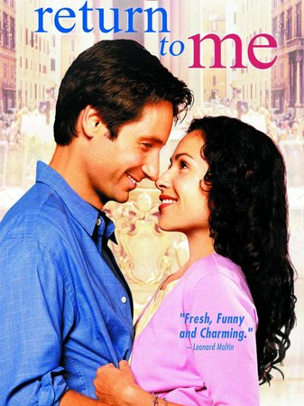 Return to Me, David Duchovny, Minnie Driver, Robert Loggia, Bonnie Hunt, David Alan Grier, Joely Richardson, Eddie Jones, Marianne Muellerleile, William Bronder, Brian Howe