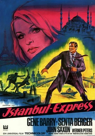 Istanbul Express, Gene Barry, Senta Berger, John Saxon, Tim Simcox, John Marley, Mary Ann Mobley, Tom Simcox